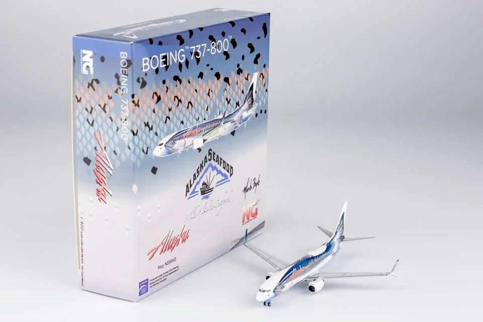 1:400 NG Model Alaska BOEING 737-800 Passenger Airplane Diecast Aircraft Model