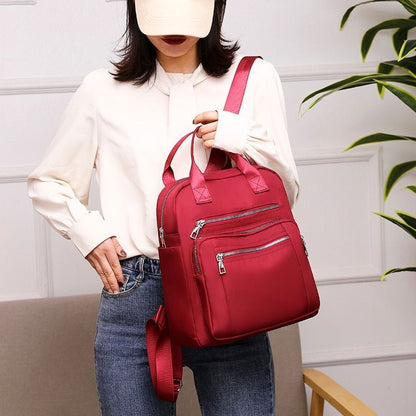 Backpack Traveling Waterproof Shoulder Bag Large Oxford Rucksack Black Purse 1PC