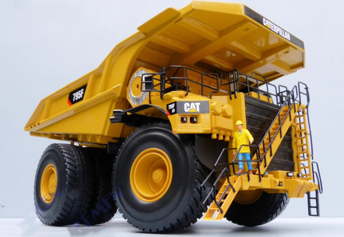 1:50 DM CAT795F Off-Highway Truck Mine Dump Truck Construction Diecast Model
