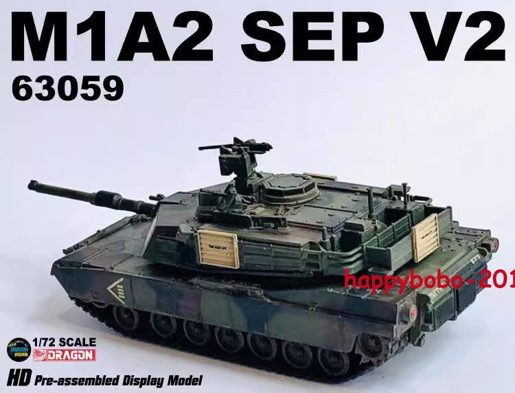 Dragon 63059 1/72 US M1A2 Sep V2 Abrams Tank Finished Model