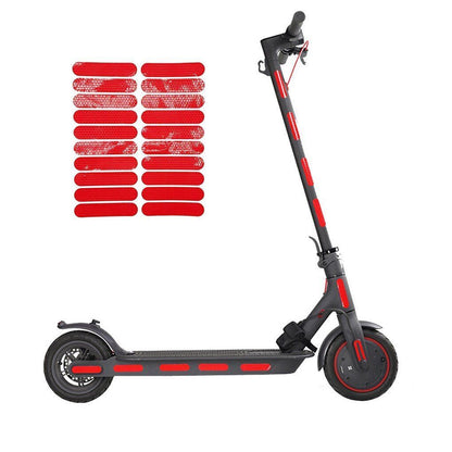 Electric Scooter Reflective Sticker Accessories Waterproof Luminous Night Riding