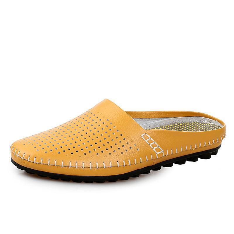 Men Sneakers Genuine Leather Loafers Mens Shoes Slippers Men Shoes