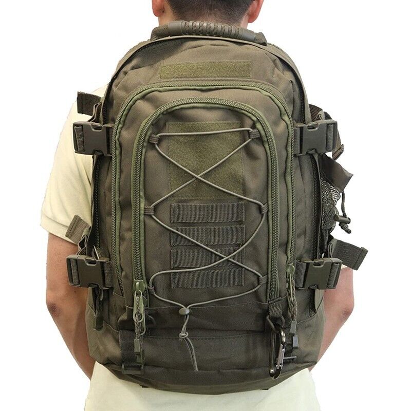 Military Tactical Backpack Army Rucksack Outdoor Camping Travel Hiking Bag 55L