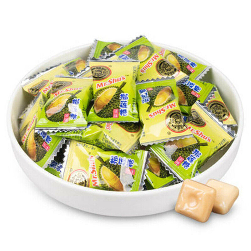 100% Natural Durian Flavored Soft Chewy Sweet Candy Chinese Casual Snacks Food