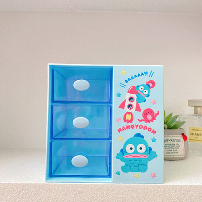 Cute Kuromi Girl Desktop Multi grid Cosmetics Storage Box Creative Pen Holder