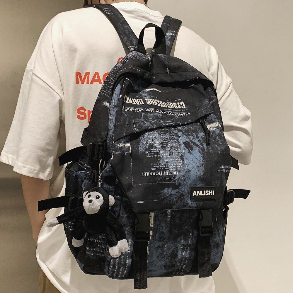 Ladies Men Boy School Bag Nylon Women Student Male Bags Travel