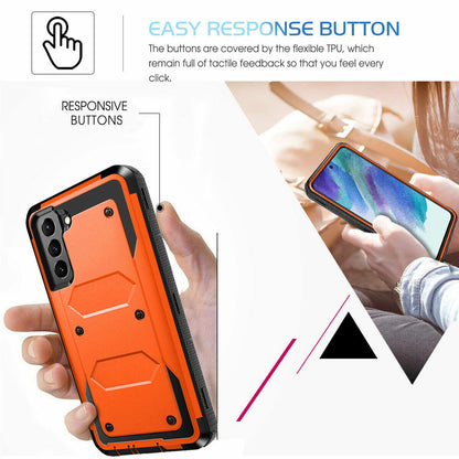 For Samsung Galaxy S21 FE 5G Shockproof Case Rugged Phone Cover w/ Accessories