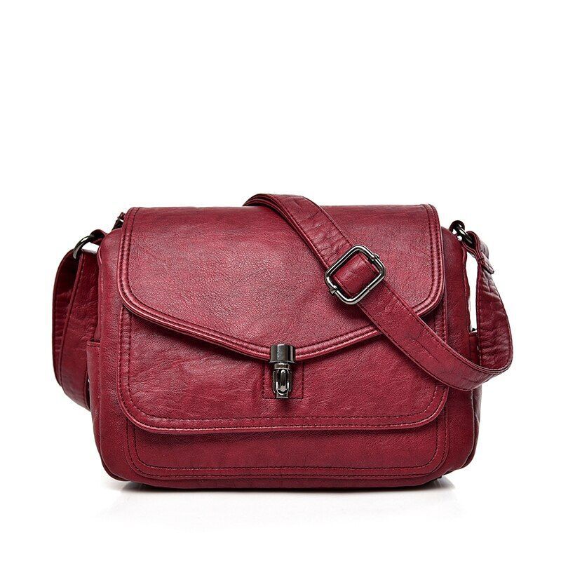 Vintage Shoulder Messenger Bag Purses Handbags Soft Leather Crossbody Bags Small