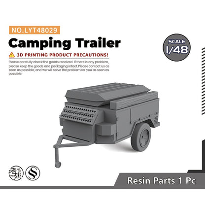 Yao's Studio LYT48029 1/48 Camping Trailer For Model Railroads Display Type-2