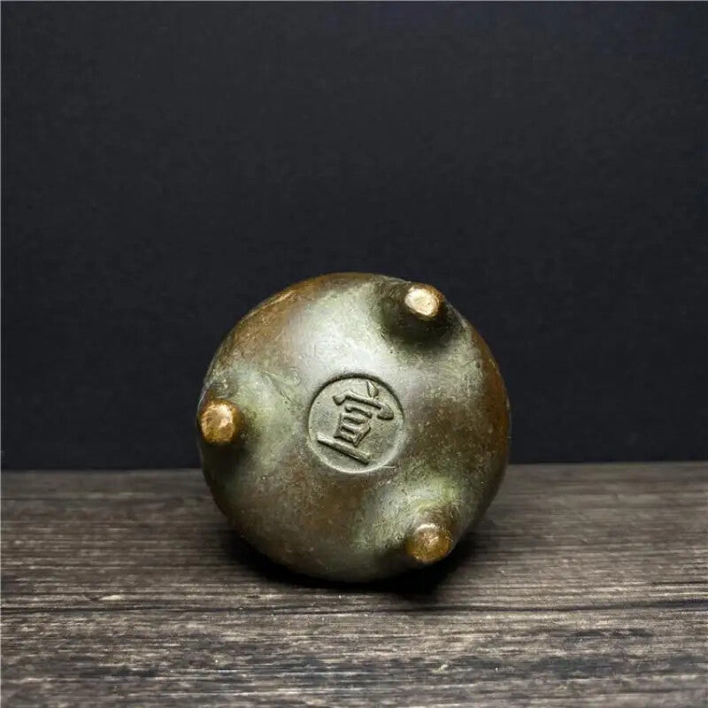 Old China Pure Bronze Carving Islam Islamism Incense Burner Censer