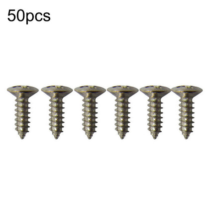 50Pcs/Set Silver Electric Guitar Bass Pickguard Screws For Fender Strat/Tele