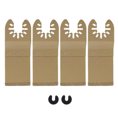 Alloy 4PCS Saw Blade Tool Cutter Cemented Carbide Tiles Oscillating Cutting