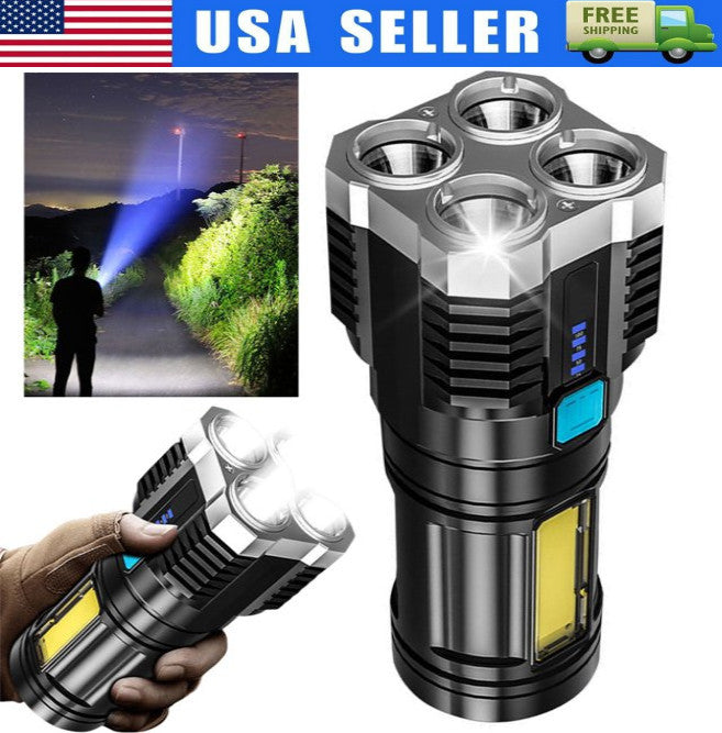 Super Bright LED Torch Flashlight Tactical Camping Outdoor Lamp USB Rechargeable