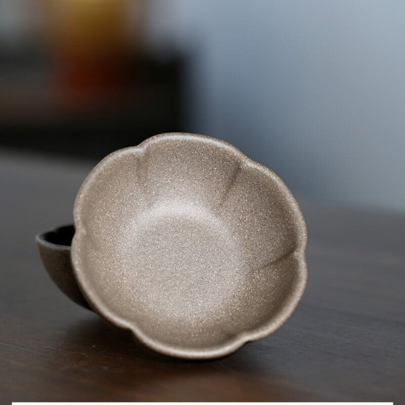 2pc Yixing Zisha Clay Tea Cup Handmade Marked Master Personal Kungfu Teacup