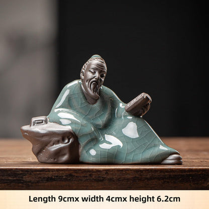 Chinese Purple Sands Tea Pet 9cm 3.6in Tea Table Decoration for Tea Ceremony