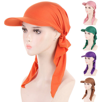 Women's Hats Muslim Hijab Baseball Cap Turban Hat Headscarf Sun Hats Scarf Caps~