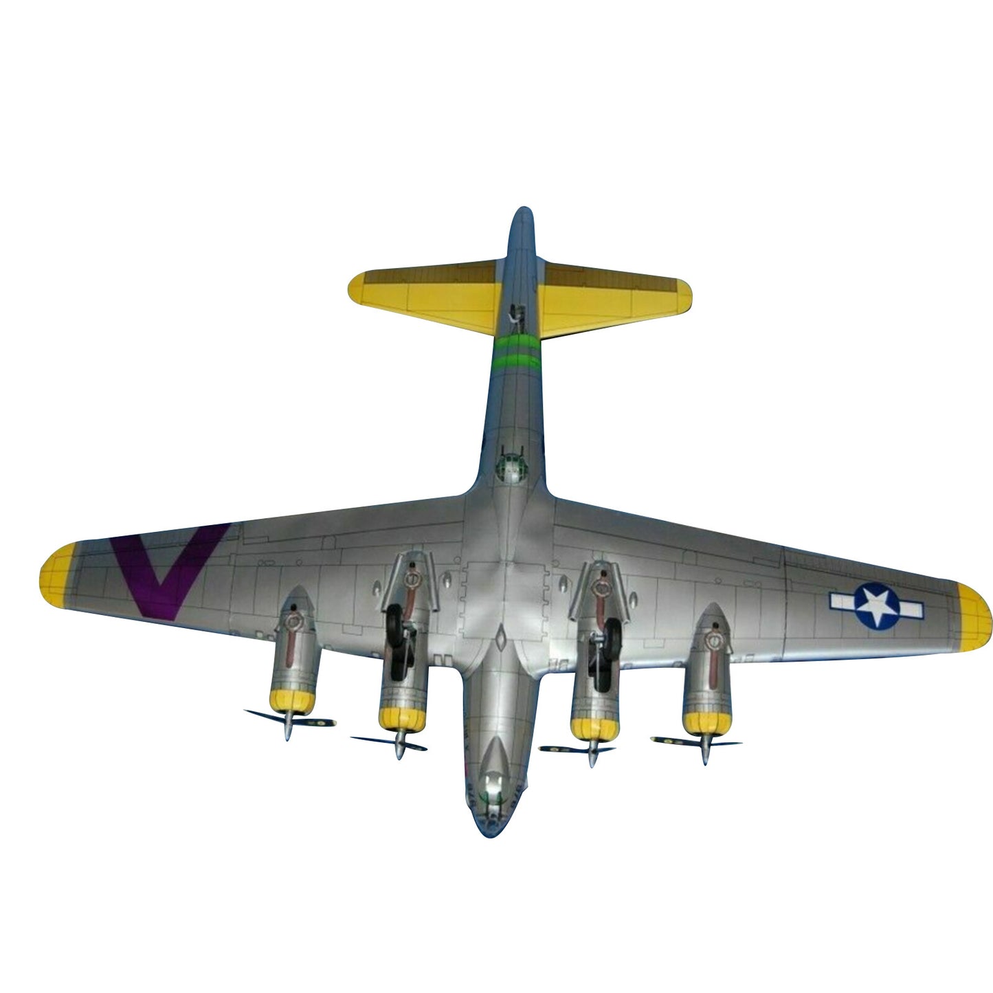1:47 B-17 Flying Fortress Bomber Aircraft Paper Model Military Ornaments DIY