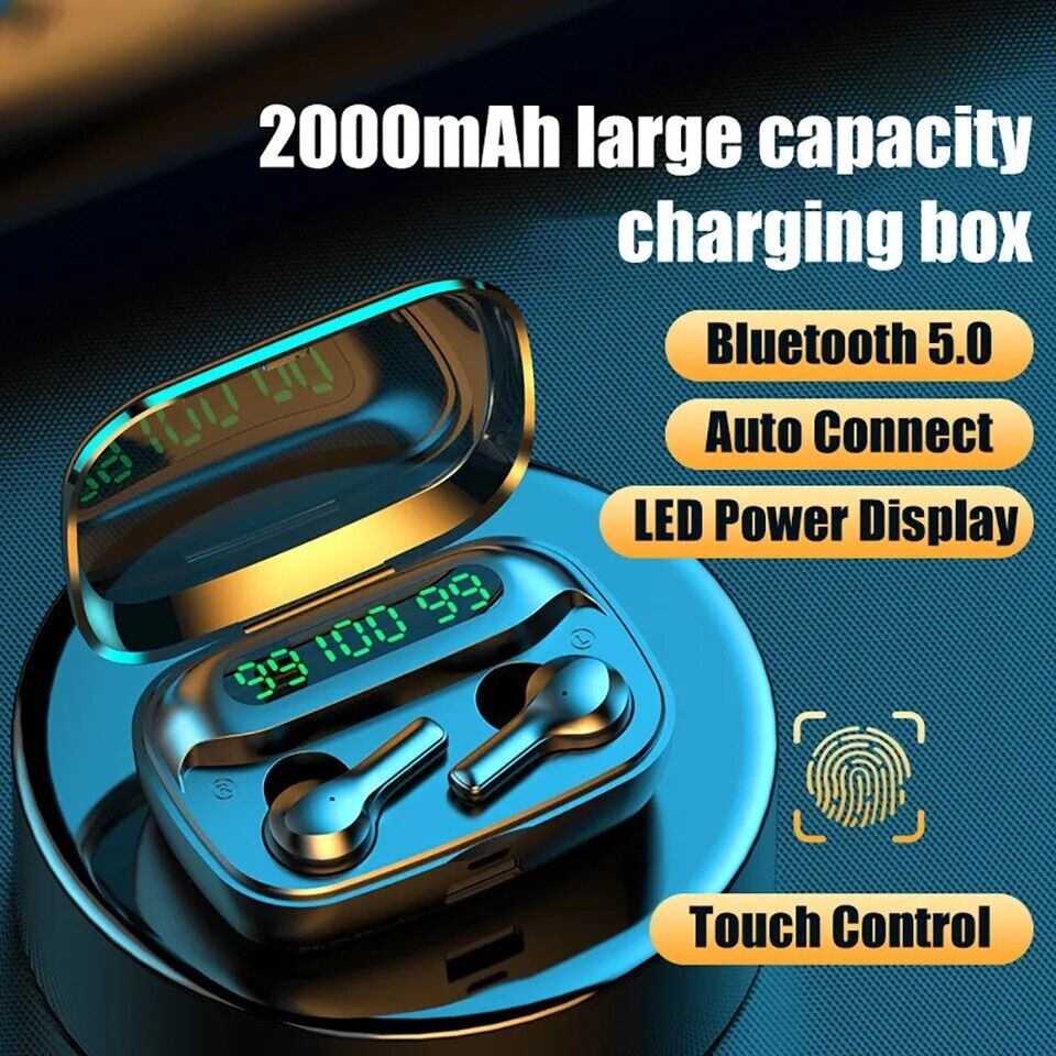 Mini Wireless Earbuds Bluetooth Waterproof Headset Headphones Noise Reduction