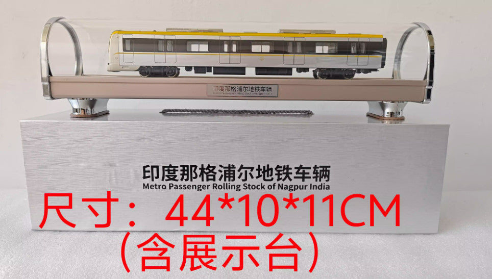 1:68 44CM Metro Passenger Rolling Stock of Nagpur India Trrain Diecast Model