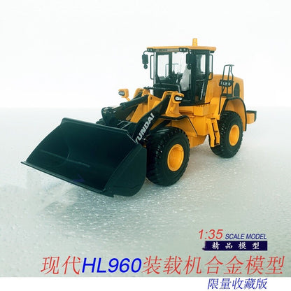 1:35 HL960 Wheel Roader Contruction Equipment Machine Diecast Model Collection