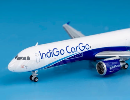 1:400 JC Wings IndiGo Cargo AIRBUS A321 Aircraft Plane Diecast Airplane Model