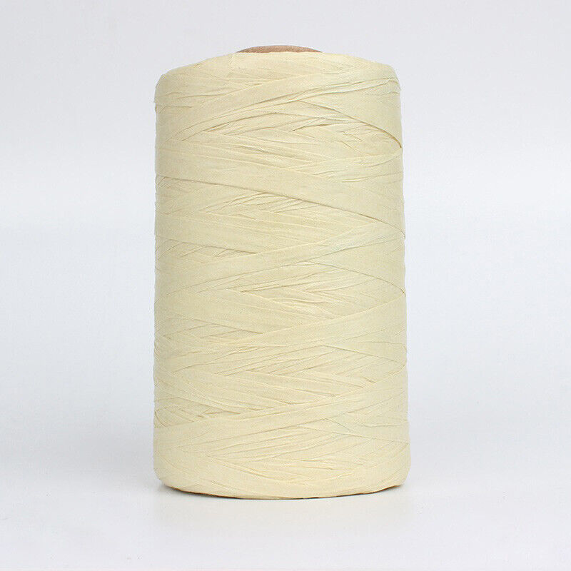 280M Organic Raffia Straw Rope Paper Yarn Crochet Knitting DIY Summer Hat Bag