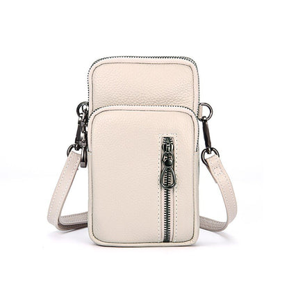 Genuine Leather Mobile Phone Mini Bag Strap Shoulder Crossbody Bag Messenger Bag