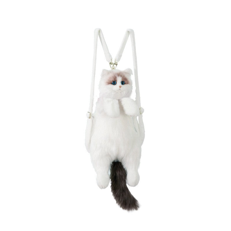 Puppet Cat Backpack Simulation Backpack Doll Plush Toy Birthday Gift（wholesale）5