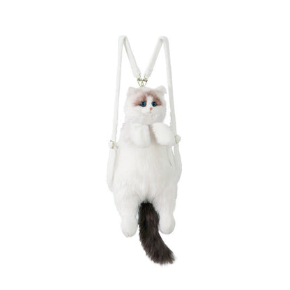 Puppet Cat Backpack Simulation Backpack Doll Plush Toy Birthday Gift（wholesale）5