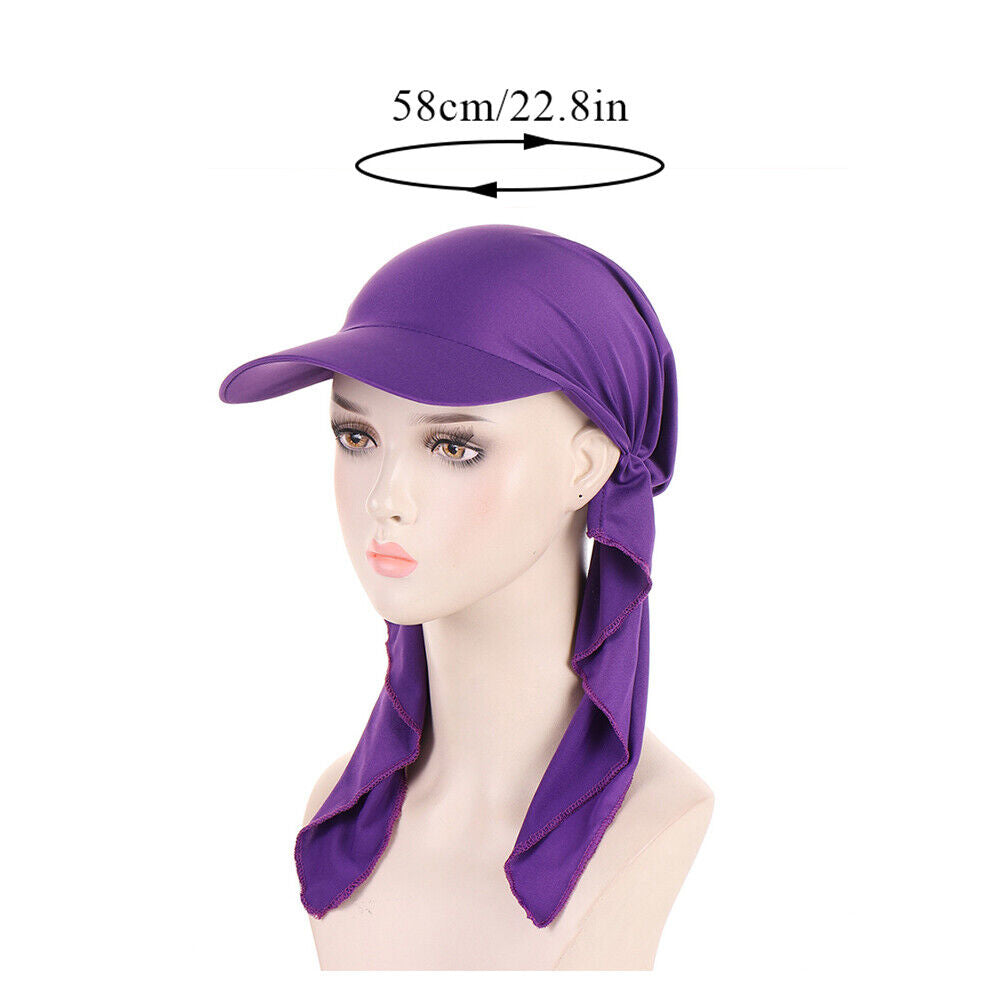 Women's Hats Muslim Hijab Baseball Cap Turban Hat Headscarf Sun Hats Scarf Caps~
