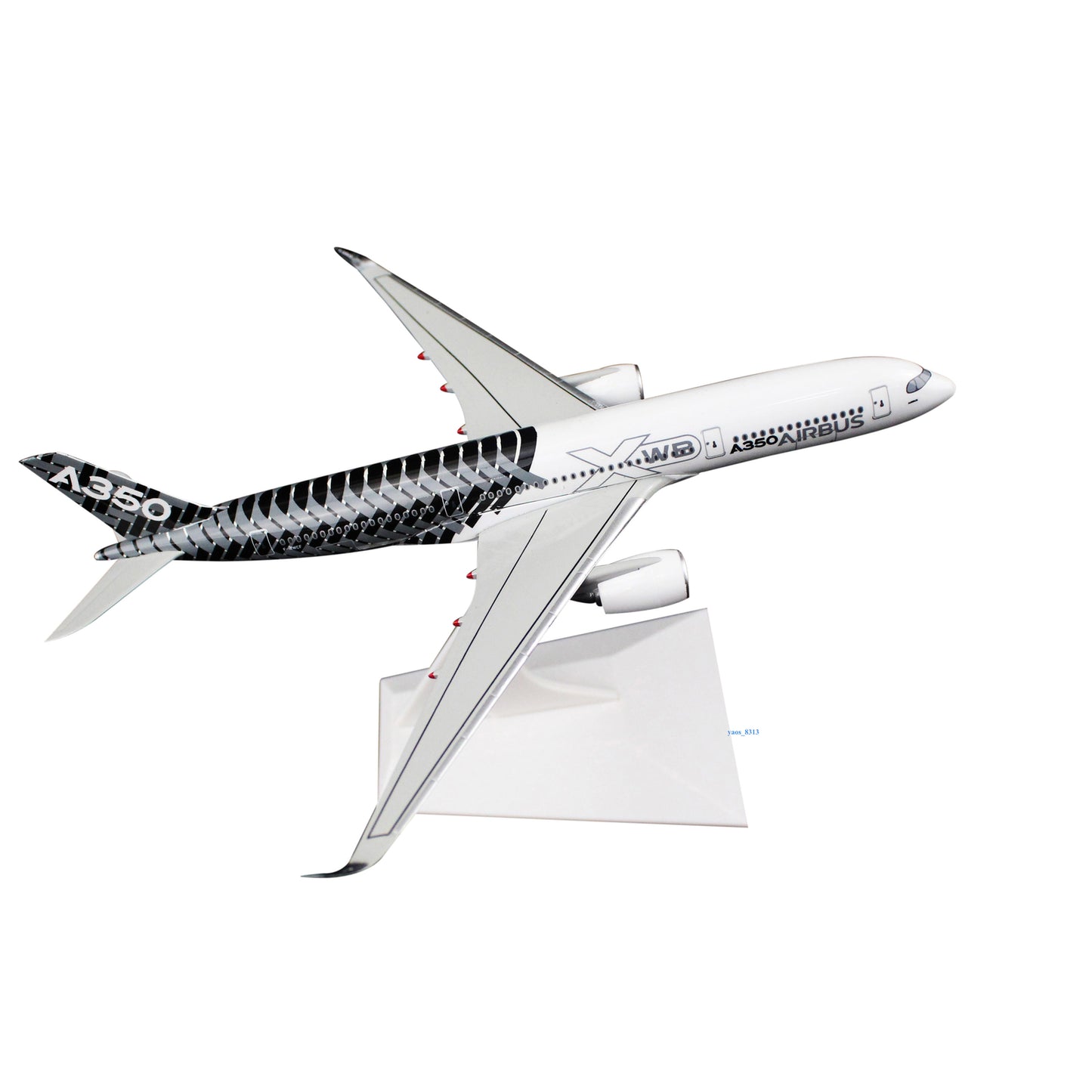 YRD 1 /400 Scale Model Airbus A350-900 Carbon Painted Zinc Alloy Diecast