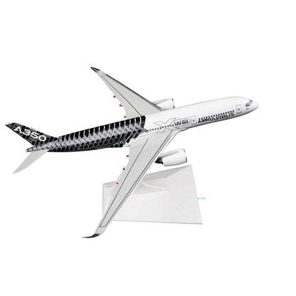 YRD 1 /400 Scale Model Airbus A350-900 Carbon Painted Zinc Alloy Diecast