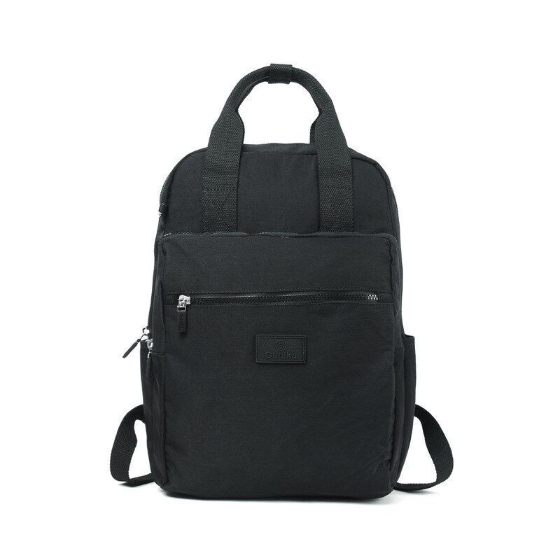 Waterproof Laptop Bag Student Nylon Oxford Cloth Small Backpack 28*15*40CM Black