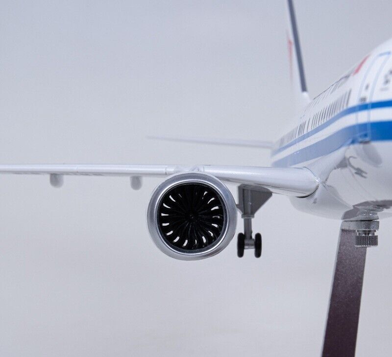 47CM AIR CHINA BOEING 737MAX Airplane Led Sound-controlled Light Resin Model