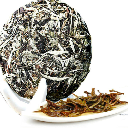 100g Fragrant White Tea Moonlight Old Pu'er Tea cha Tea Cake Premium Organic Tea