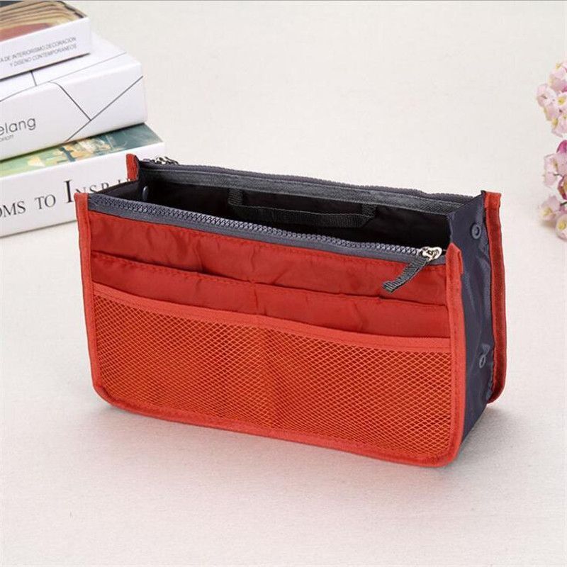Traveling Bag Cosmetic Handbag Makeup Pouch Storage Organizer Large Nylon Purse