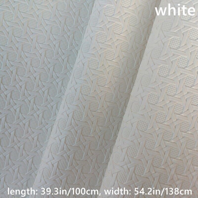100cm Weaving Pattern Faux Leather Fabric Cloth F DIY Sofa Cover Bag Upholstery