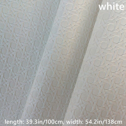 100cm Weaving Pattern Faux Leather Fabric Cloth F DIY Sofa Cover Bag Upholstery