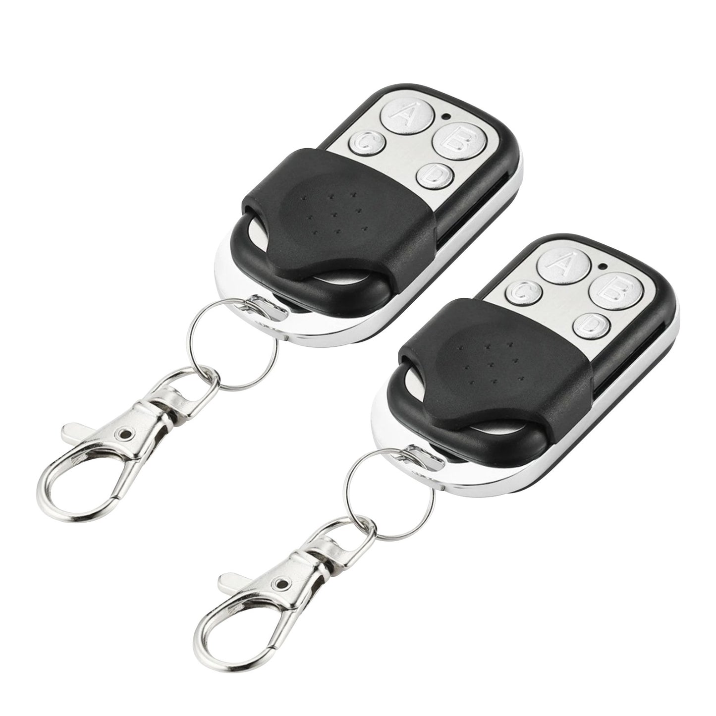 2Pcs 4-Button Selflearning Remote Control Gate Garage Opener Wireless Control/