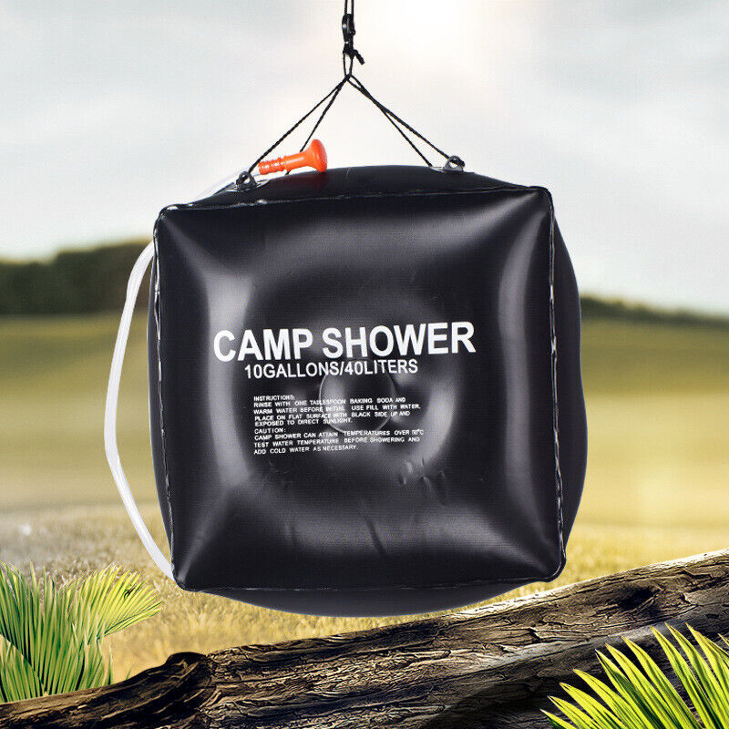 20L/40L Camping Shower Bag Solar Heated Portable Folding Outdoor Bath Bag Travel