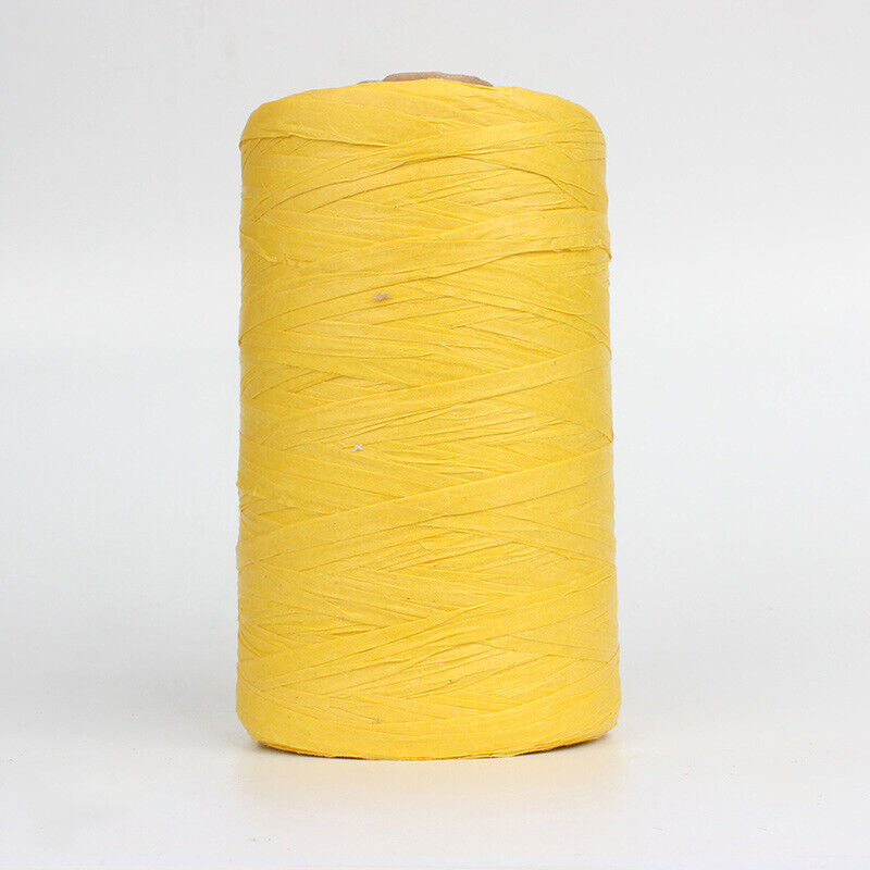 280M Organic Raffia Straw Rope Paper Yarn Crochet Knitting DIY Summer Hat Bag