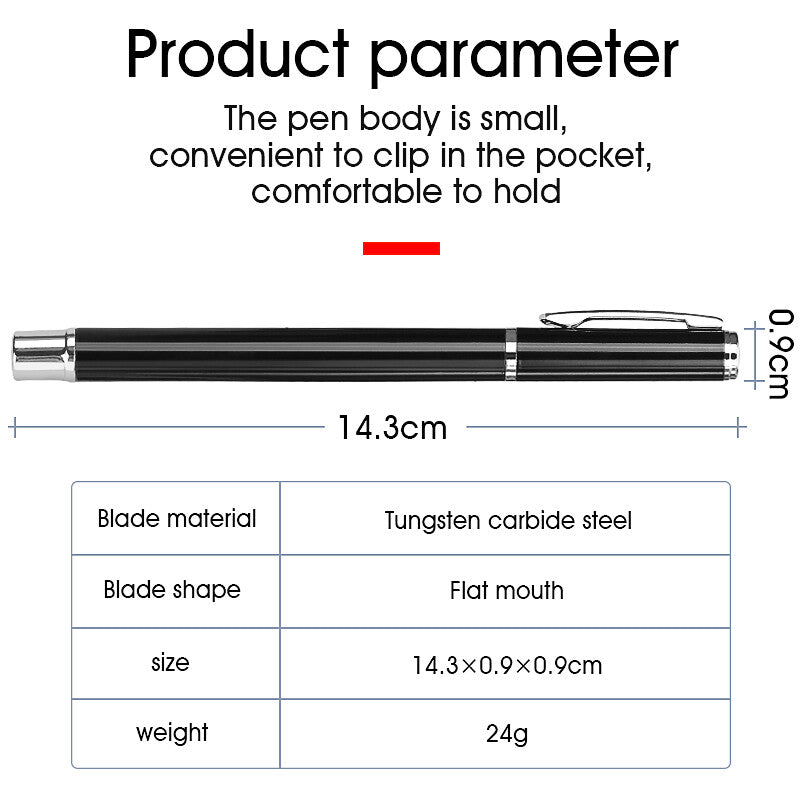 Diagonal Tungsten Pen Optical Fiber Cleaver Pen Type Cutter Cleaving Tool