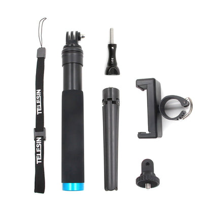 New Handheld Selfie Stick+Tripod Mount+Phone Clip+Strap For GoPro Hero 7 6 5 4