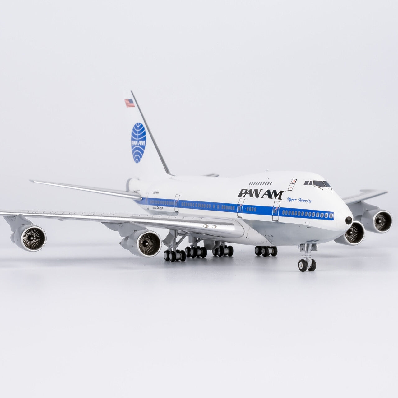 1:400 NGmodels Pan Am Boeing 747SP Passenger Airplane Diecast Model
