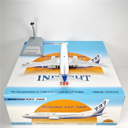 1:200 InFlight Boeing 737-700 N737X Passenger Airplane Diecast Plane Model