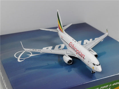 PandaModel Ethiopian Airlines For Boeing B737-700WL ET-ALN 1/400 Aircraft Model