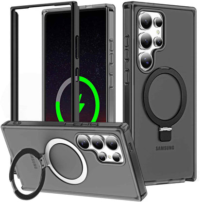 For Samsung Galaxy S25 Ultra/S25+/S25 Case with Magnetic Invisible Ring Stand