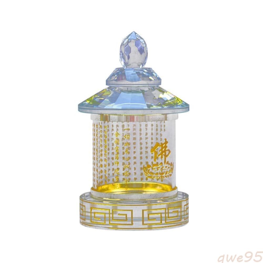 14cm Pagoda Ornaments Crystal Offerings Buddhist Utensils Buddhist