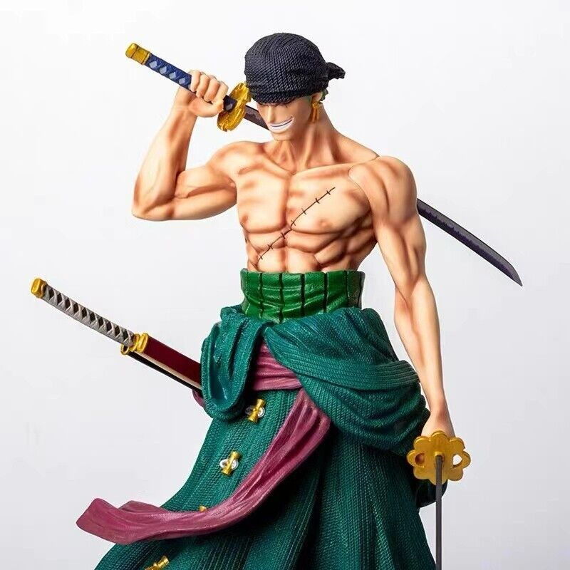 Anime One Piece Gk Roronoa Zoro PVC Actionfigur Modell Statue Spielzeug Doppelkopf-