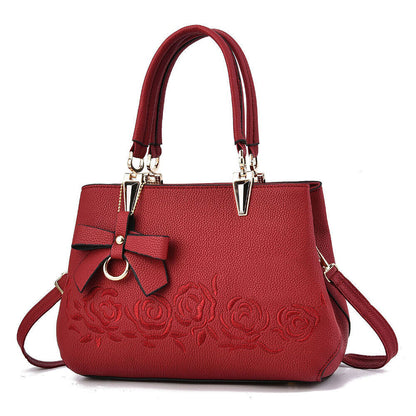 Women's PU Leather Shoulder Handbag Tote Purses Satchel Pendant Crossbody Bags